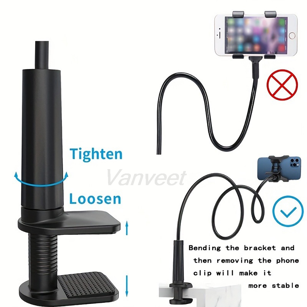 Desk Setup Stand - 360 ° حامل هاتف محمول مرن