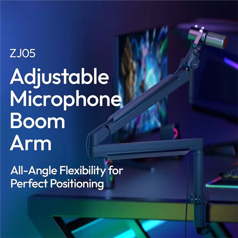 Desk Setup Streaming - AT82-ZJ05 حامل ميكروفون قابل للتعديل مع