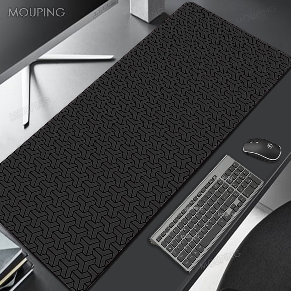 Desk Setup Black And White - سجادة مكتب سوداء، إكسسوارات مكتبية، لوحة