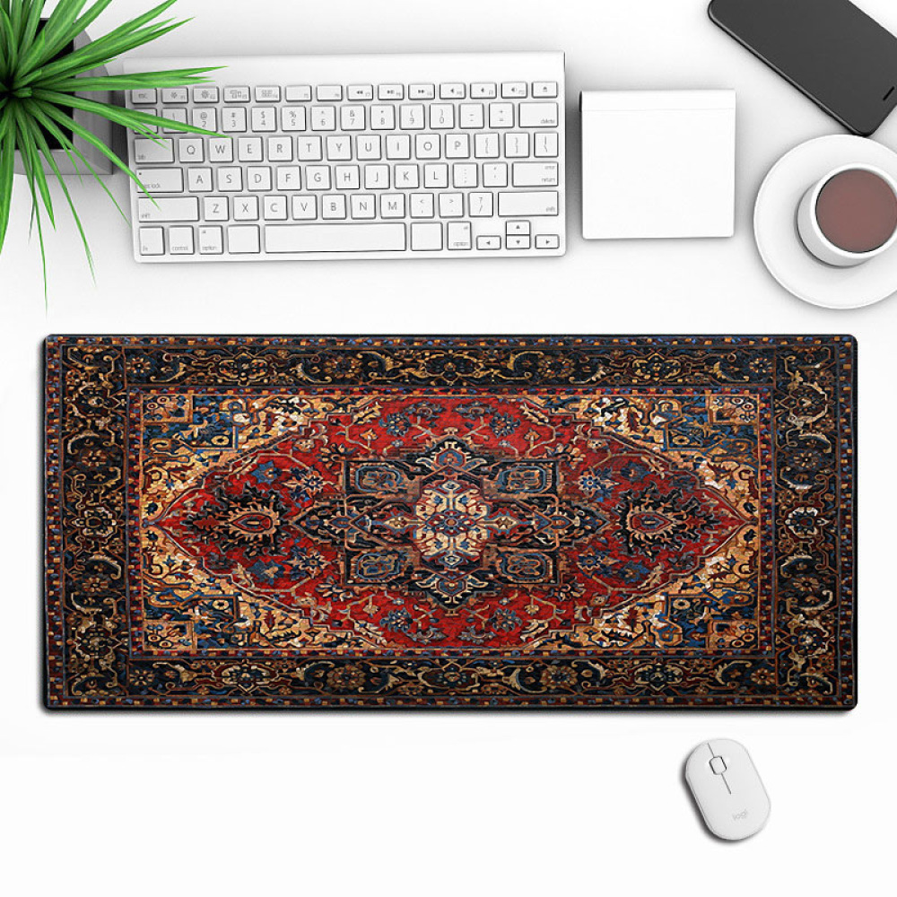Desk Setup Designer - وسادة فأرة كبيرة بتصميم عربي، حصيرة