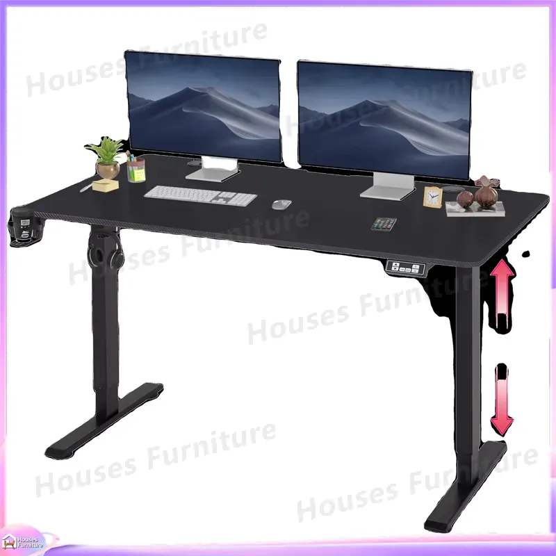 Desk Setup Designer - مكتب ألعاب كبير مع إضاءة LED