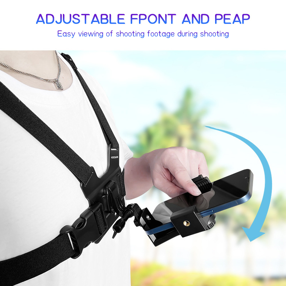 Dual Phone Holder - حامل هاتف للصدر قابل للتعديل مع