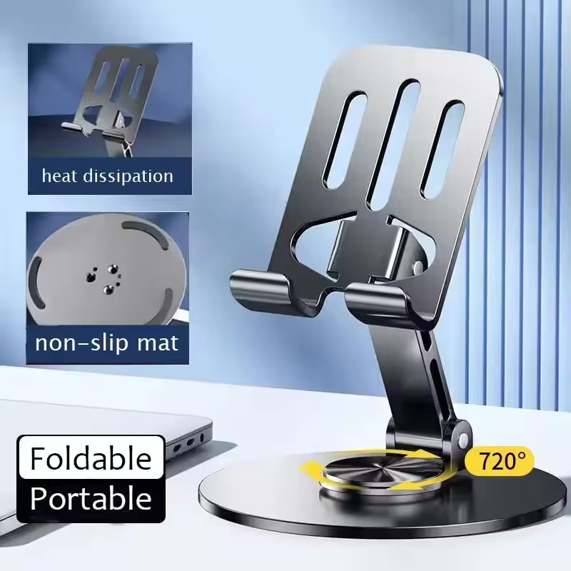Desk Setup Stand - 720 ° حامل تابلت محمول من