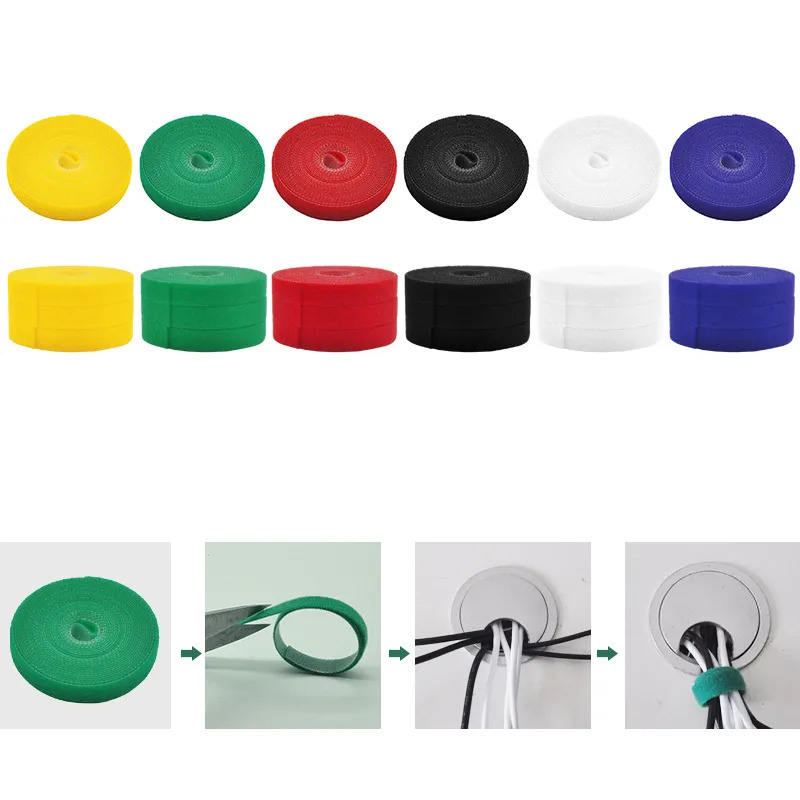1/2/3 قطع منظم كابلات قابل لإع - مراجعة Cable Velcro Strap وسعره