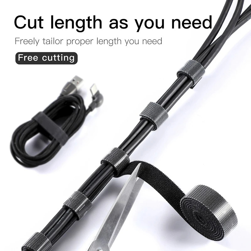 1/2/3 قطع منظم كابلات قابل لإع - مراجعة Cable Velcro Strap وسعره