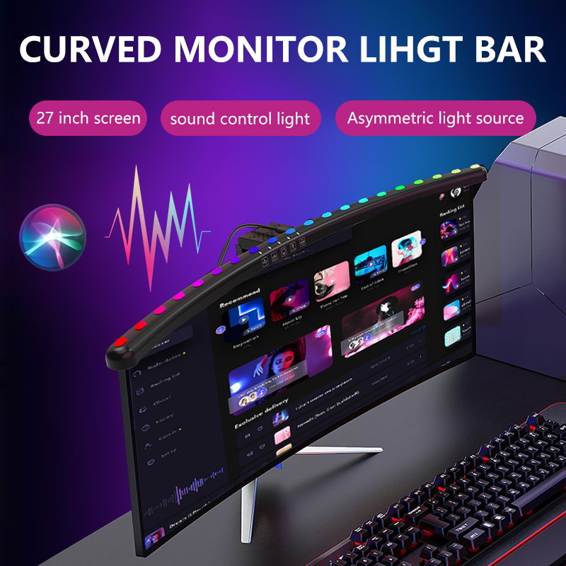 شريط إضاءة RGBIC للشاشة قابل ل - مراجعة Desk Setup No Monitor وسعره