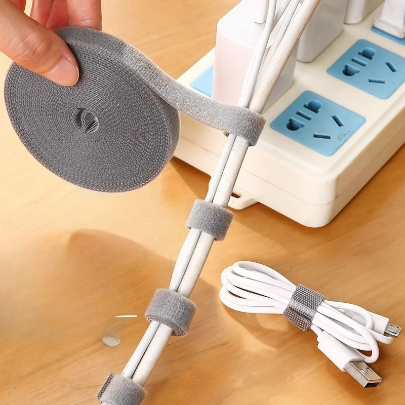 منظم كابلات البيانات بالفيلكرو - مراجعة Cable Velcro Strap وسعره