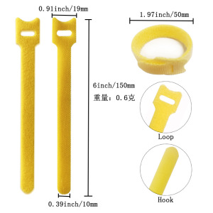 10 قطعة العلاقات الحبل ذاتية ا - مراجعة Cable Velcro Strap وسعره