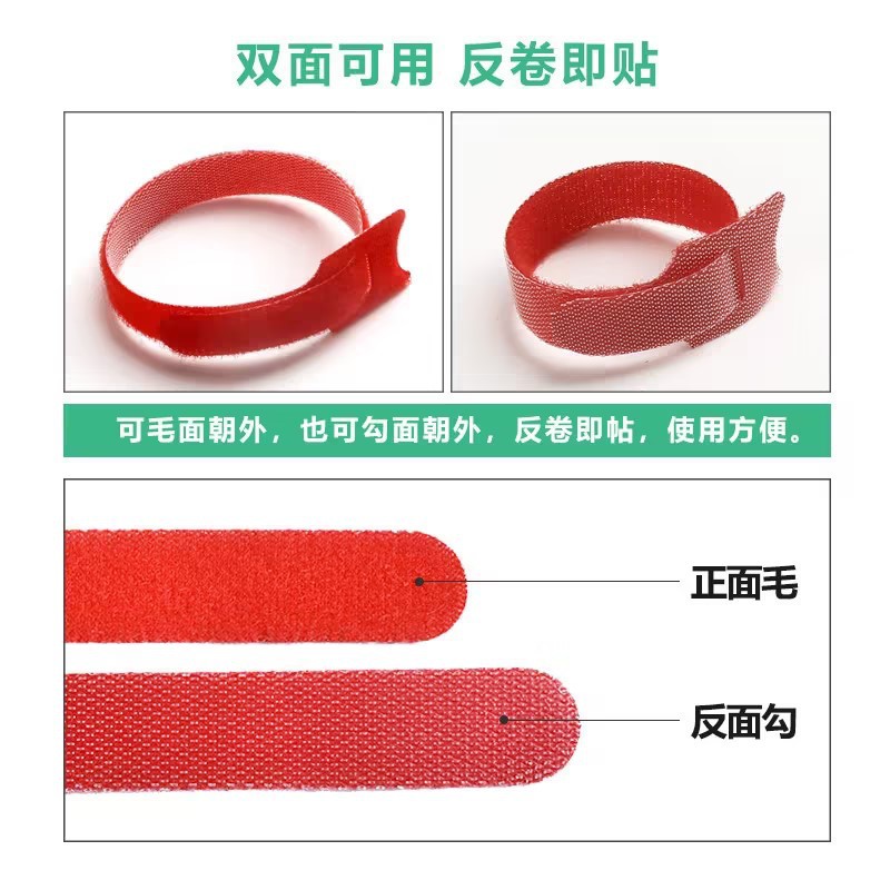 10 قطعة العلاقات الحبل ذاتية ا - مراجعة Cable Velcro Strap وسعره