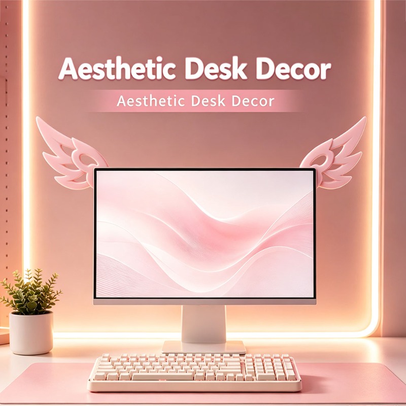 زينة ثلاثية الأبعاد على شكل أج - مراجعة Desk Setup No Monitor وسعره