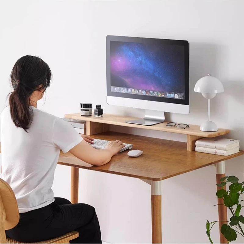 حامل شاشة خشبي لترتيب مريح للم - مراجعة Desk Setup Monitor And Laptop وسعره