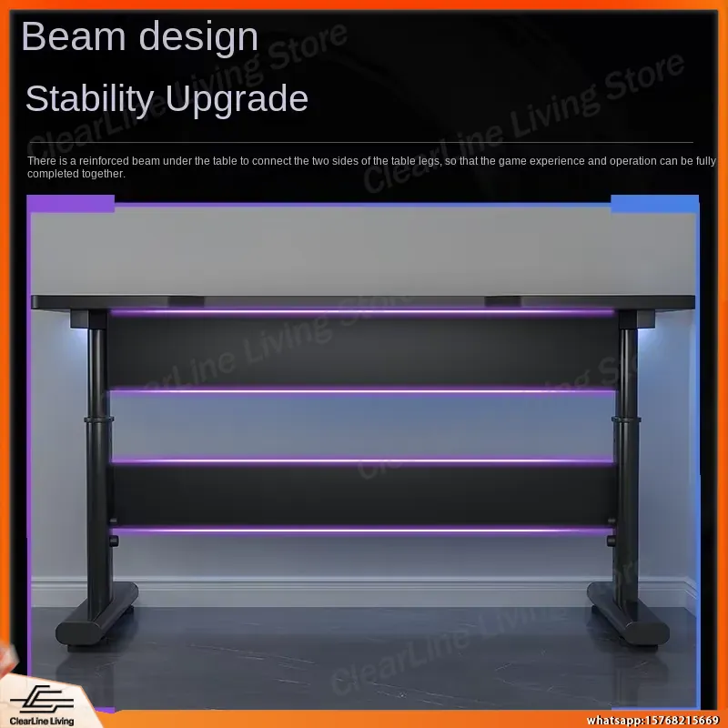 مكتب ألعاب كهربائي قابل لتعديل - مراجعة Desk Setup Streaming وسعره