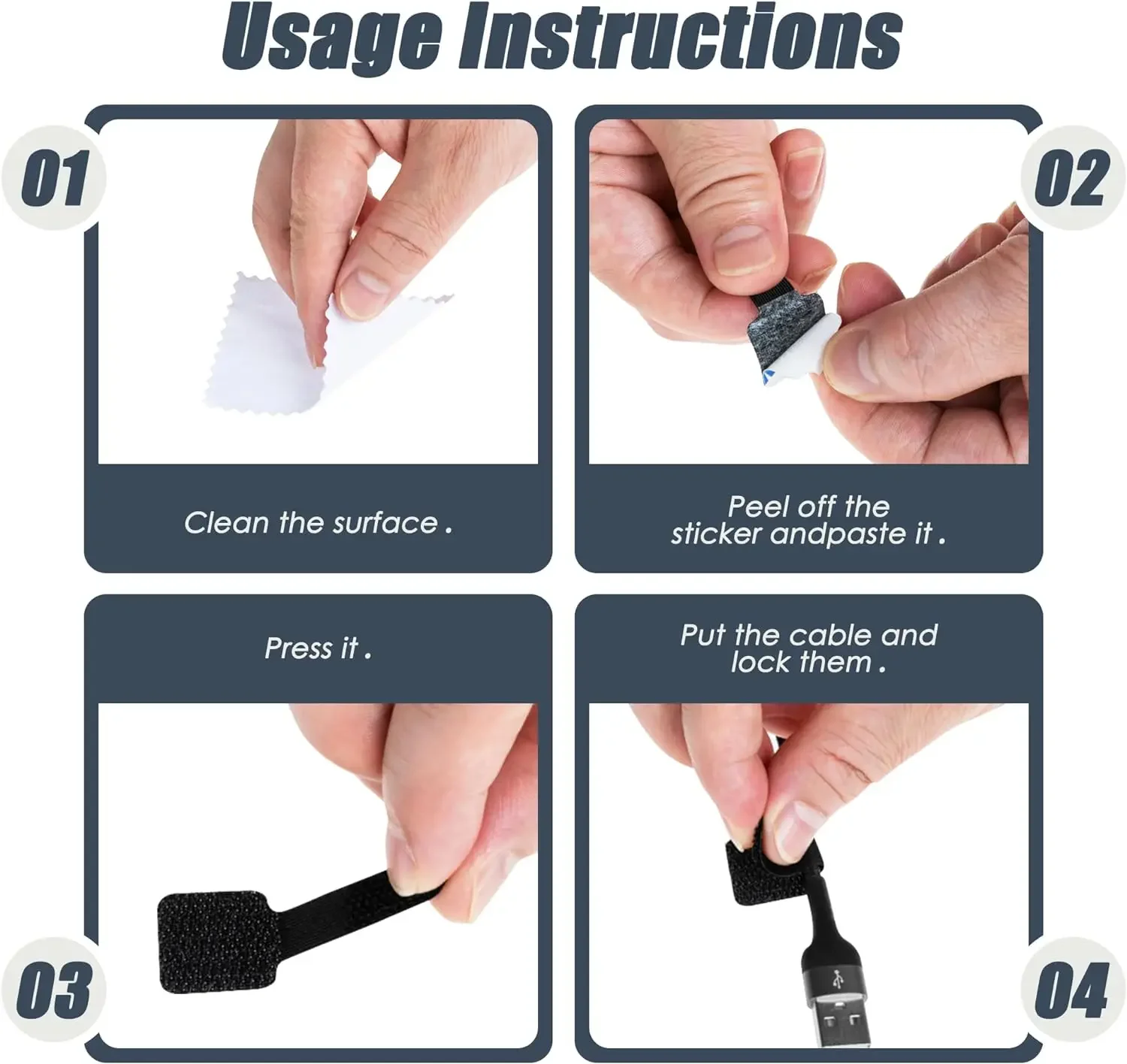 جديد قابلة لإعادة الاستخدام كا - مراجعة Cable Velcro Strap وسعره