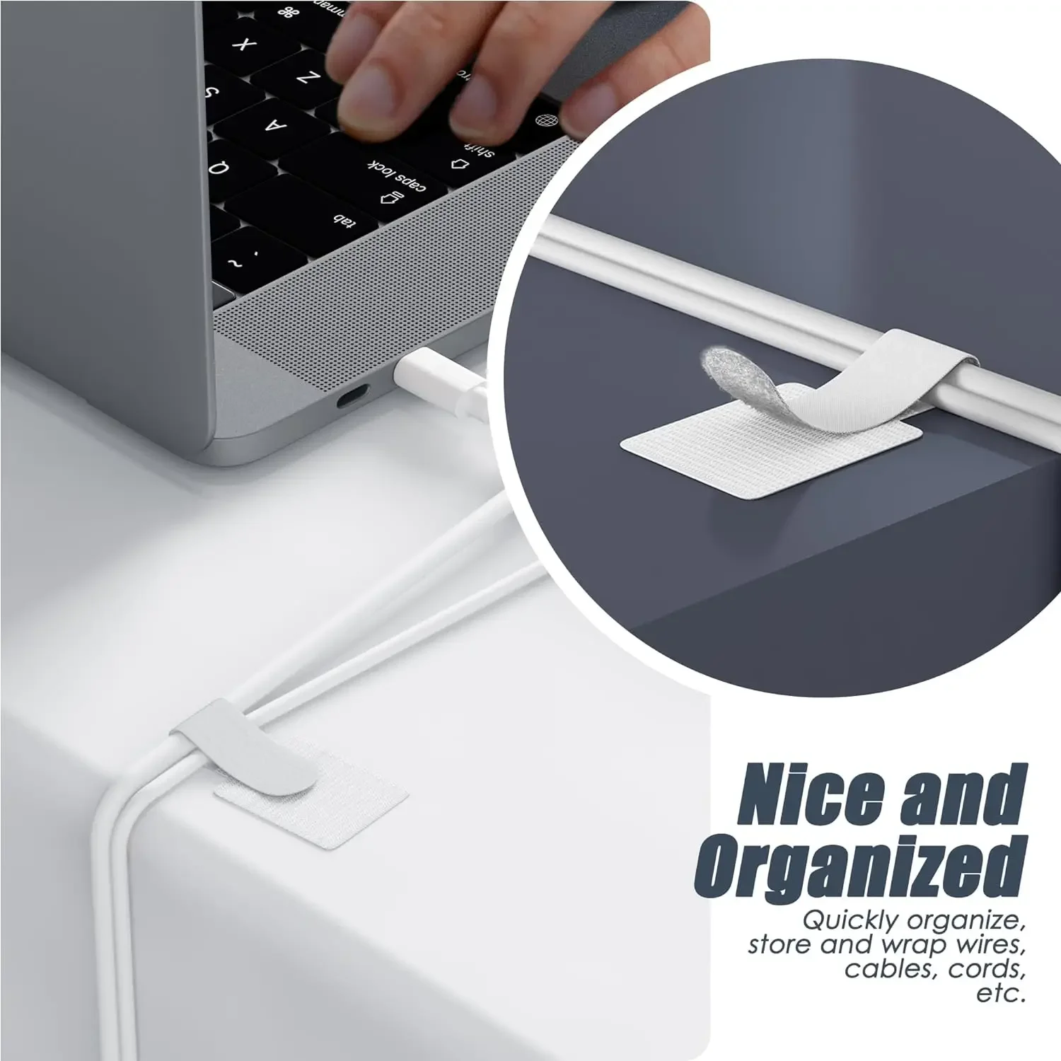 جديد قابلة لإعادة الاستخدام كا - مراجعة Cable Velcro Strap وسعره