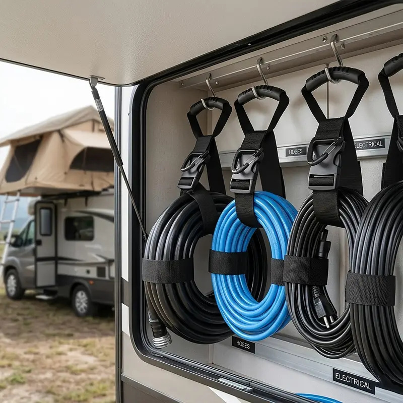 حزام تخزين محمول عالي التحمل م - مراجعة Cable Velcro Strap وسعره