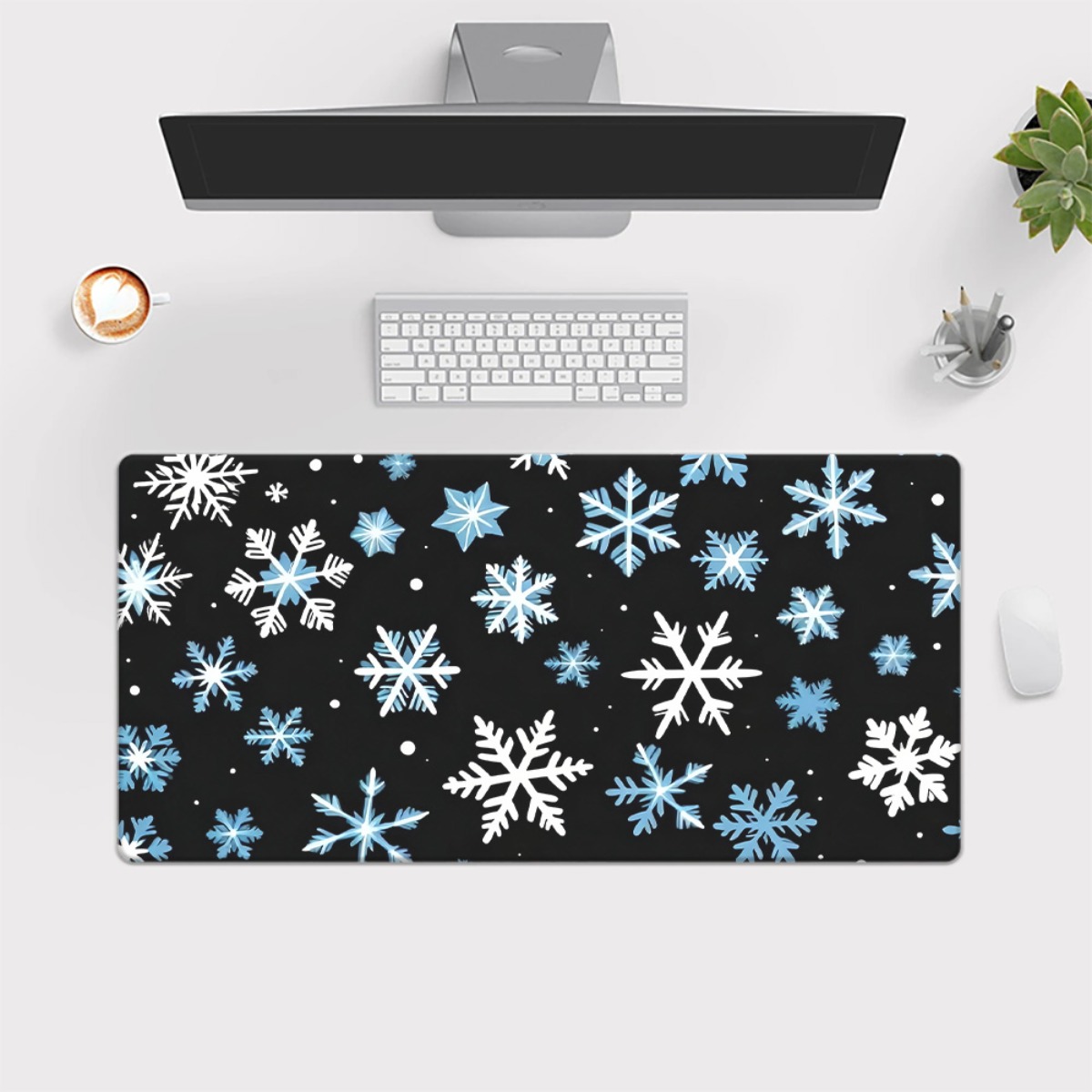 لوحة ماوس ممتدة بتصميم ندفة ال - مراجعة Desk Setup Designer وسعره