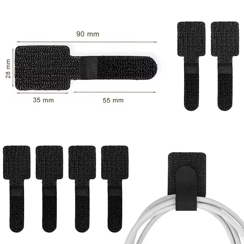 جديد قابلة لإعادة الاستخدام كا - مراجعة Cable Velcro Strap وسعره