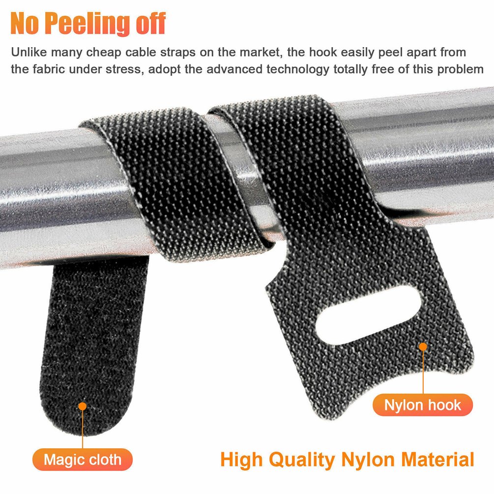 أشرطة فيلكرو لتنظيم الكابلات،  - مراجعة Cable Velcro Strap وسعره