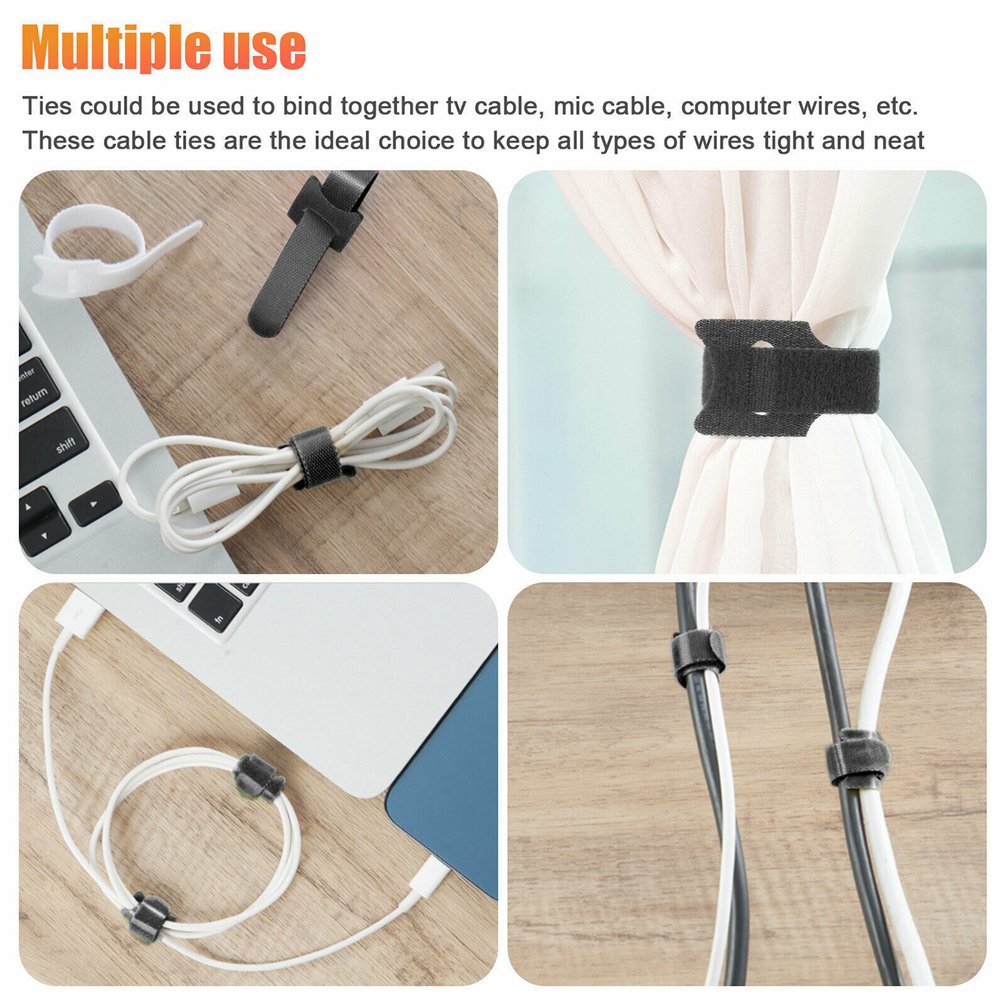 أشرطة فيلكرو لتنظيم الكابلات،  - مراجعة Cable Velcro Strap وسعره