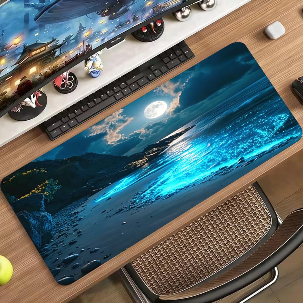 بساط فأرة ممتد بتصميم مشهد الب - مراجعة Desk Setup Designer وسعره