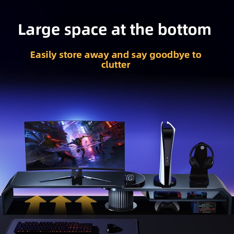 حامل شاشة مزدوج للألعاب، رافع  - مراجعة Desk Setup Monitor And Laptop وسعره