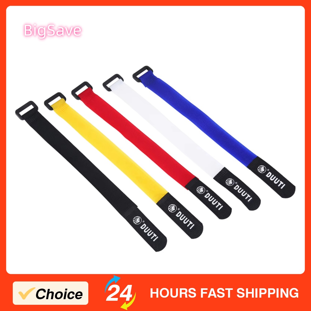 DUUTI 25 سنتيمتر دراجة الأشرطة - مراجعة Cable Velcro Strap وسعره