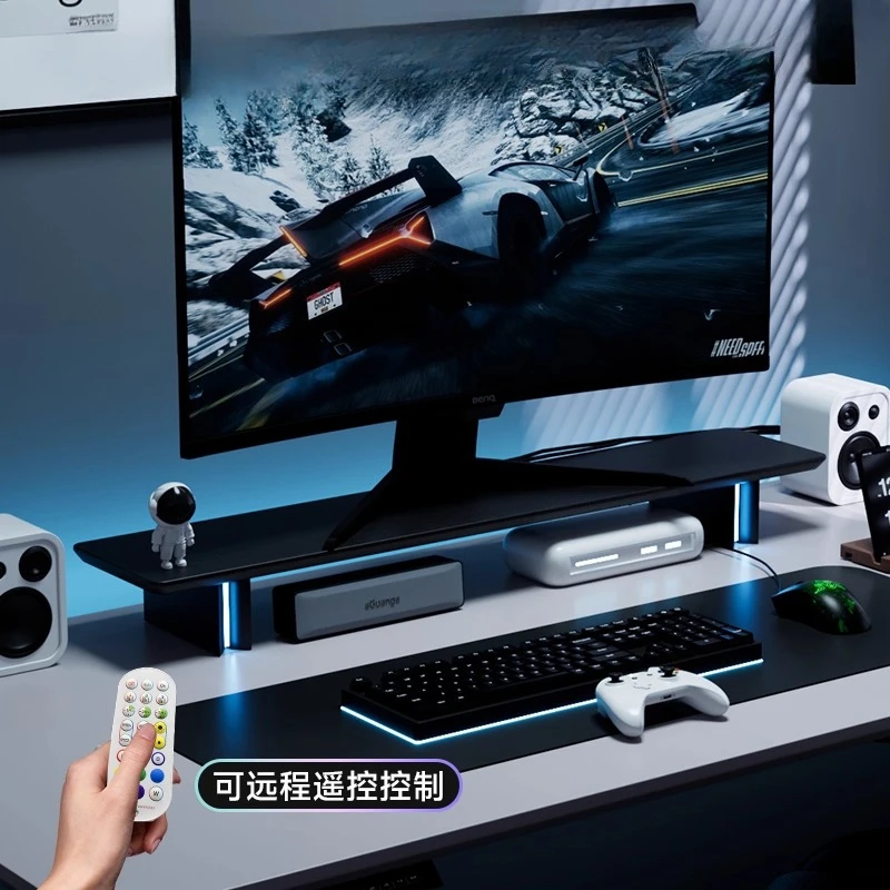 حامل شاشة RGB مريح لرفع شاشة ا - مراجعة Desk Setup Monitor And Laptop وسعره
