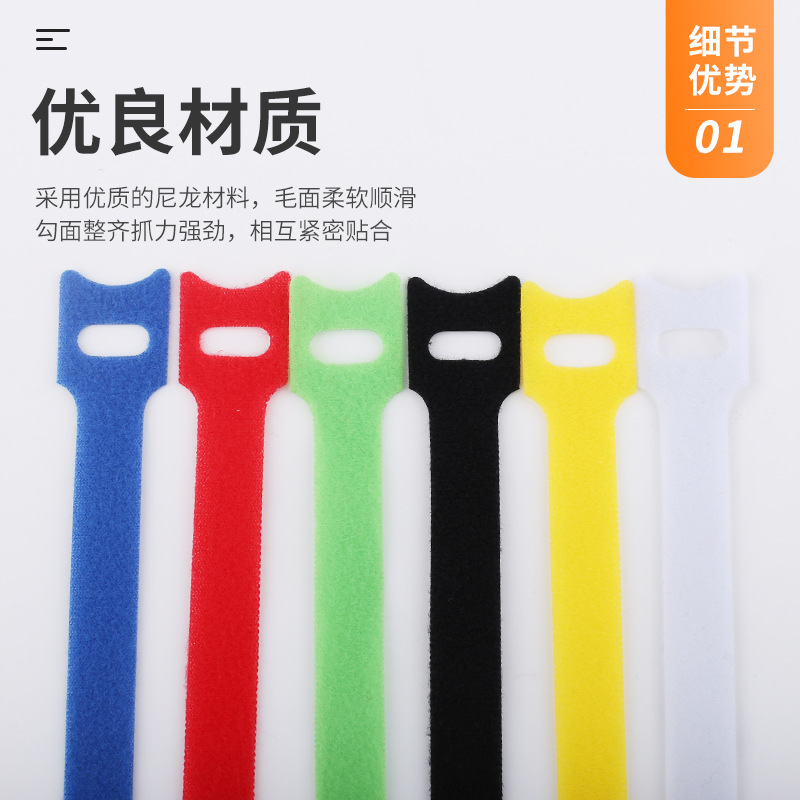 10 قطع من سلك ربط بسحاب فيلكرو - مراجعة Cable Velcro Strap وسعره