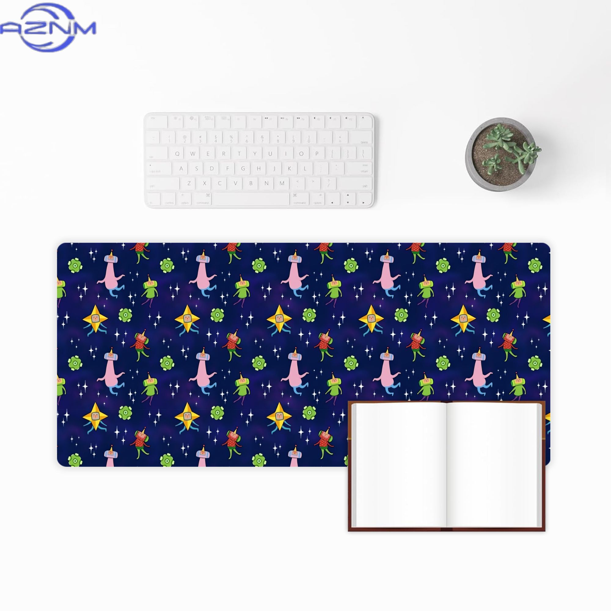 سجادة مكتب كبيرة بنمط فضائي من - مراجعة Desk Setup Streaming وسعره