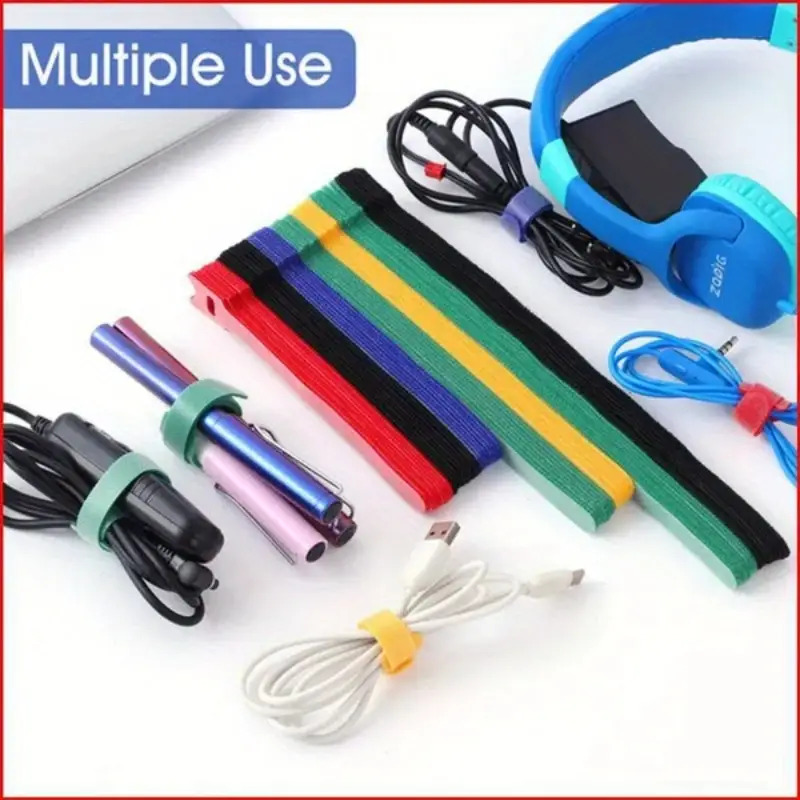 30 قطعة من أربطة الكابلات القا - مراجعة Cable Velcro Strap وسعره