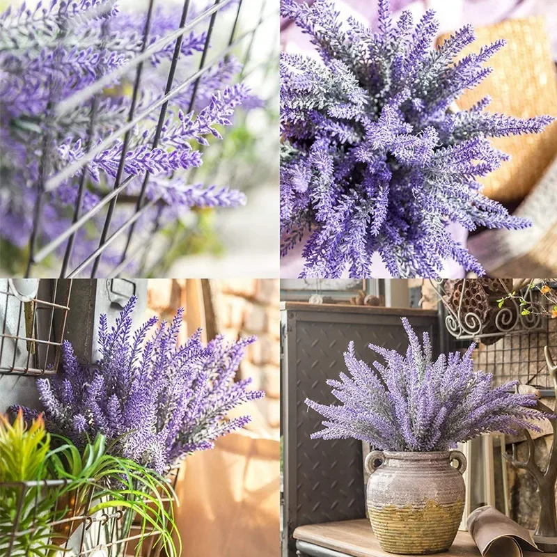 1 حزمة الأرجواني الاصطناعي زهو - مراجعة Desk Setup Plants وسعره