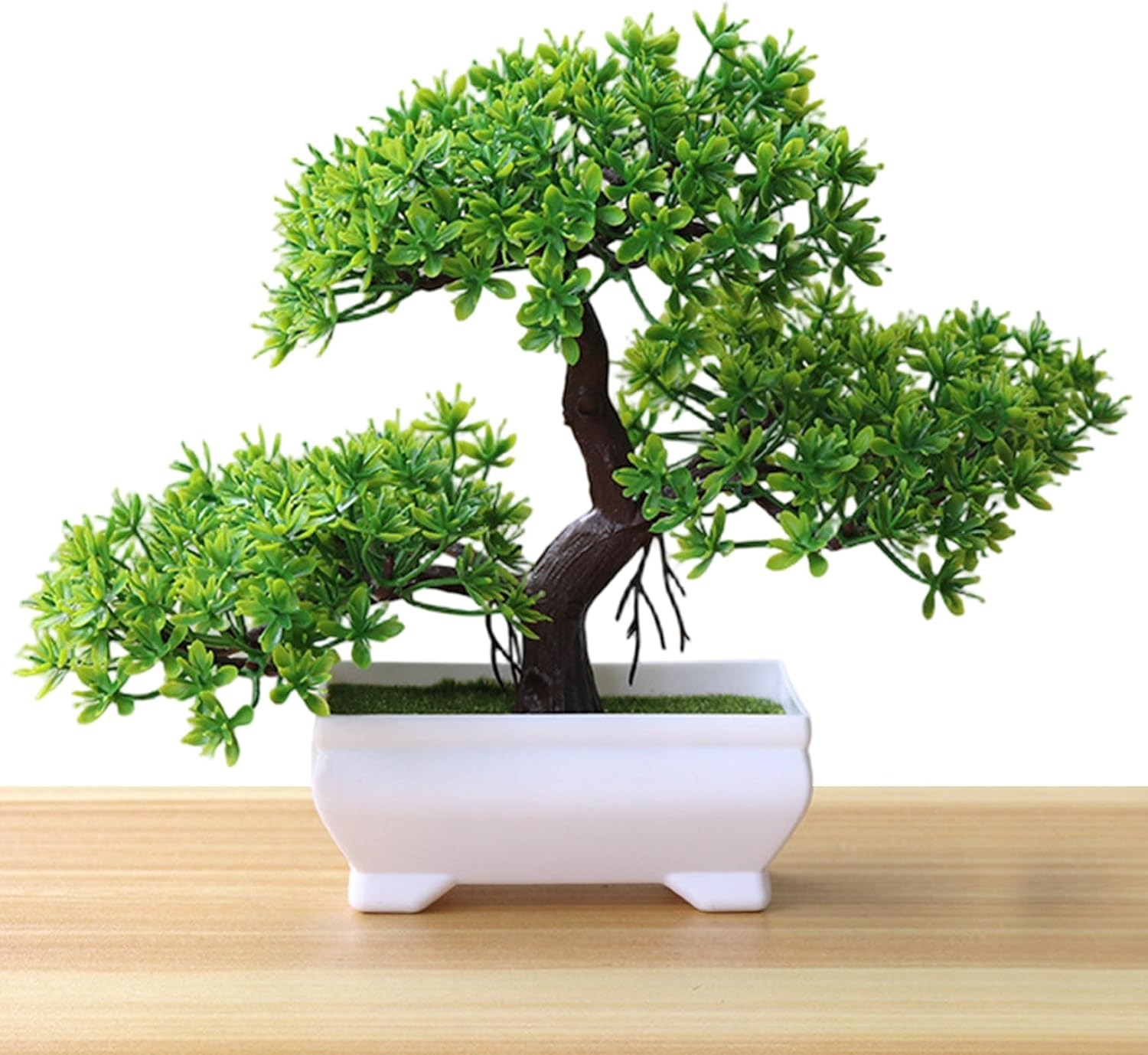 1/2 قطعة شجرة بونساي اصطناعية، - مراجعة Desk Setup Plants وسعره